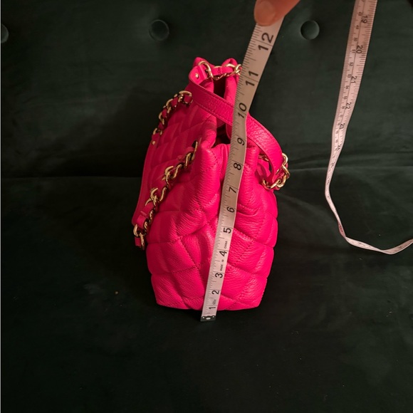 Kate Spade vibrant pink Quilted Women's Bag with original Brown bag - Picture 14 of 14
